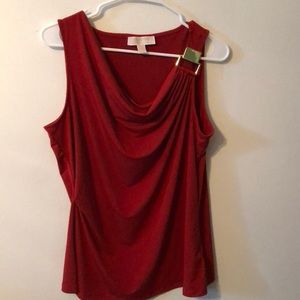 Michael Kors top with hardware size L red